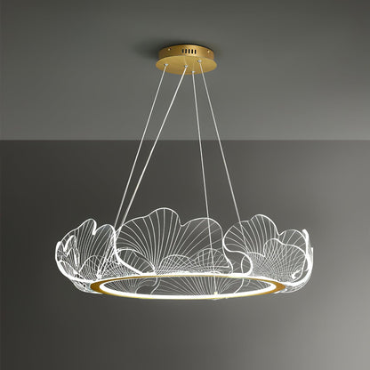 Sea Chandelier | Elegant Leaf Design with Dimmable LED Lighting 12