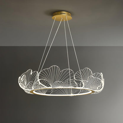 Sea Chandelier | Elegant Leaf Design with Dimmable LED Lighting 14