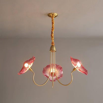 Leaf-Shaped Glass Chandelier | Elegant Frosted Design for Dining Rooms 12