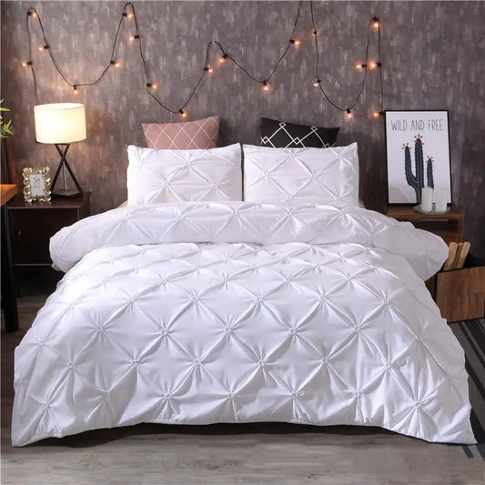 Pinch Pleat Duvet Set | Luxurious 400 Thread Count Polyester 1