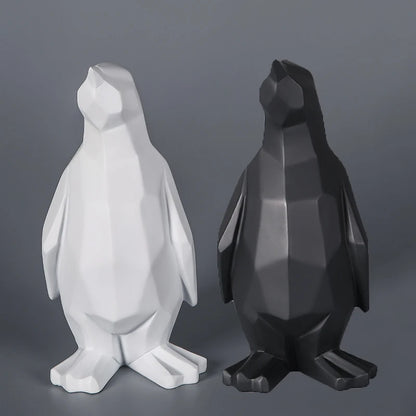 Nordic Penguin Statue | Modern Scandinavian Home Decor Accent 2