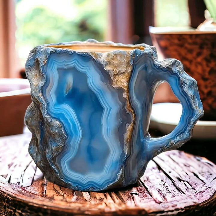 Handcrafted Mineral Crystal Mug | Unique Design with Insulated Features 0