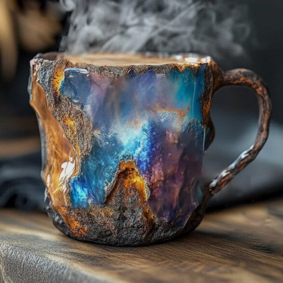 Handcrafted Mineral Crystal Mug | Unique Design with Insulated Features 1