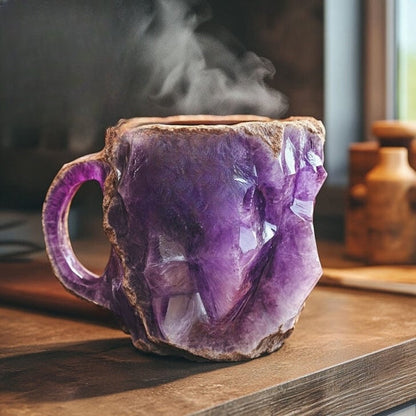 Handcrafted Mineral Crystal Mug | Unique Design with Insulated Features 6