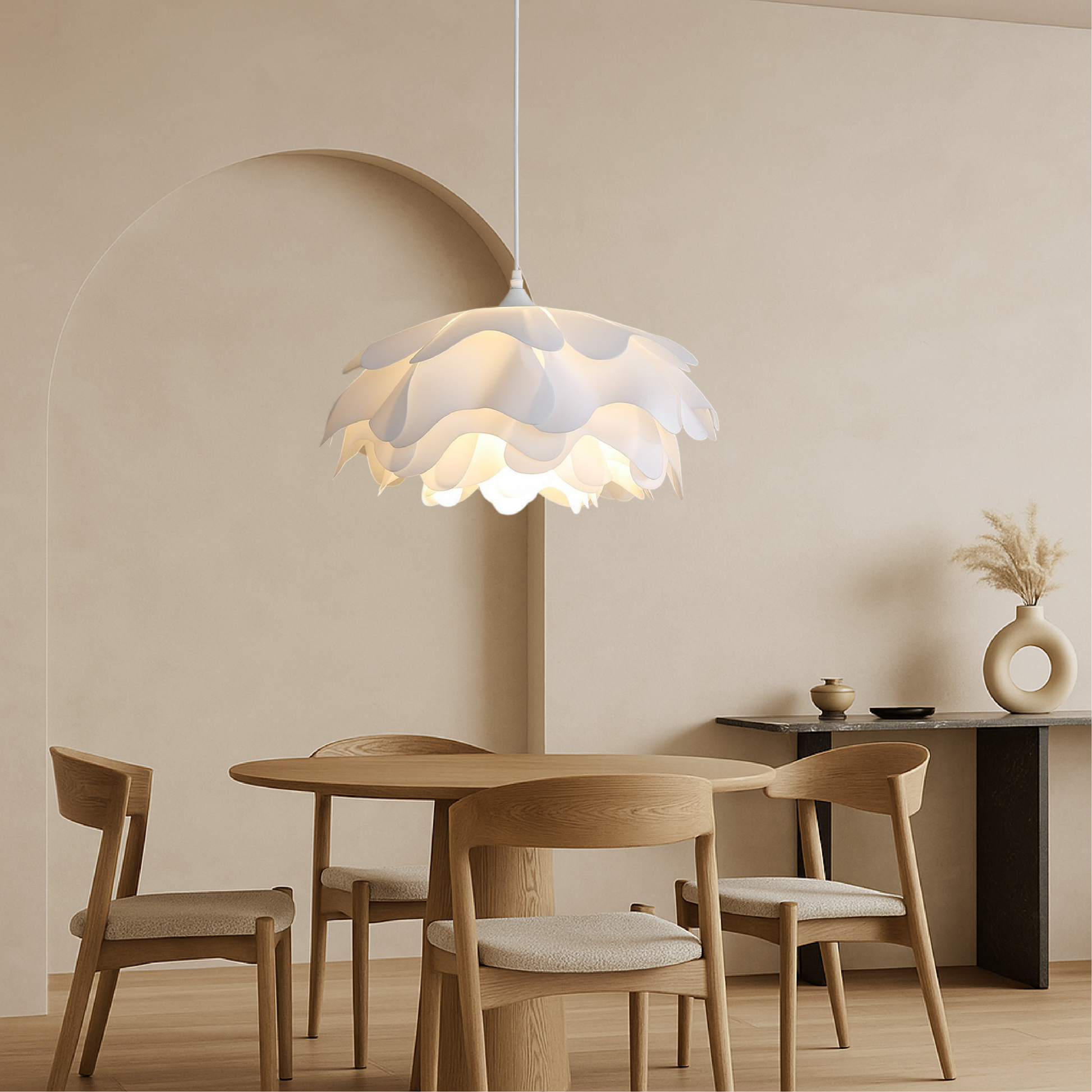 Handmade Ceramic Pendant Lighting | Adjustable Height for Warm Ambiance 1