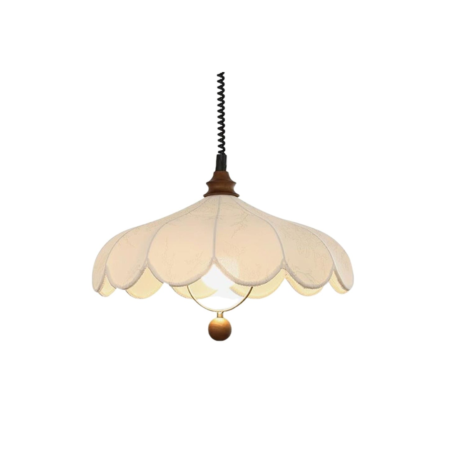 Hanging Pendant Light | Adjustable Fabric Shade for Kitchen Lighting 1