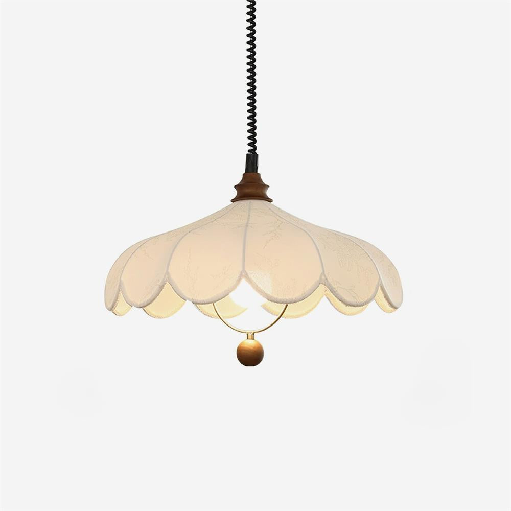 Hanging Pendant Light | Adjustable Fabric Shade for Kitchen Lighting 2