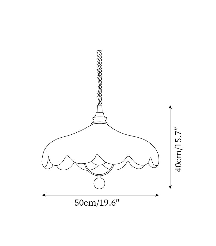 Hanging Pendant Light | Adjustable Fabric Shade for Kitchen Lighting 4