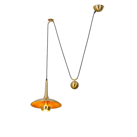 Height-Adjustable Pendant Lamp | Vintage 1970s Design for Cozy Spaces 1