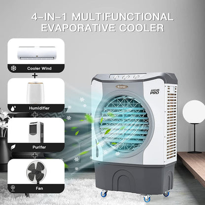 Industrial Swamp Cooler | 4-in-1 Evaporative Air Fan with 12-Gallon Tank 3
