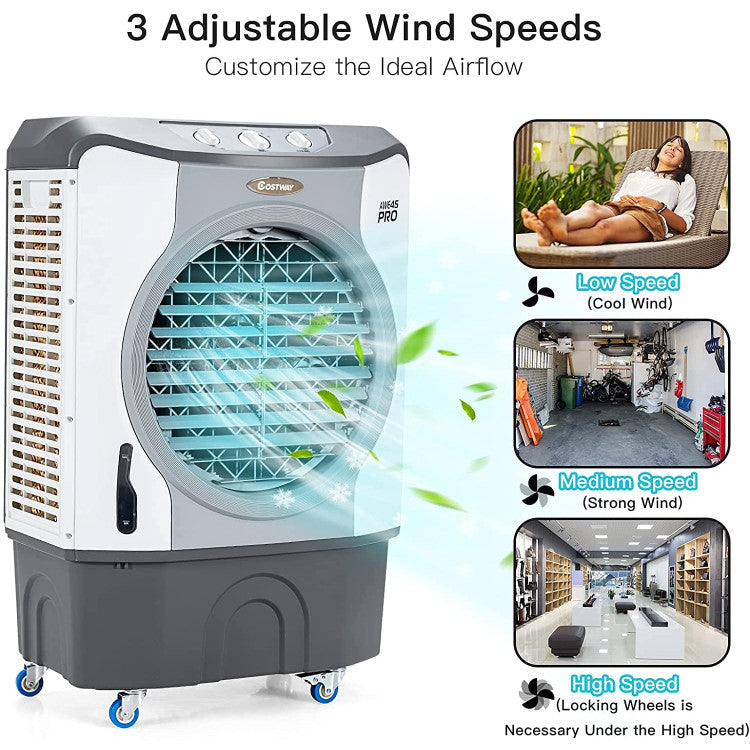 Industrial Swamp Cooler | 4-in-1 Evaporative Air Fan with 12-Gallon Tank 4
