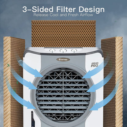 Industrial Swamp Cooler | 4-in-1 Evaporative Air Fan with 12-Gallon Tank 6