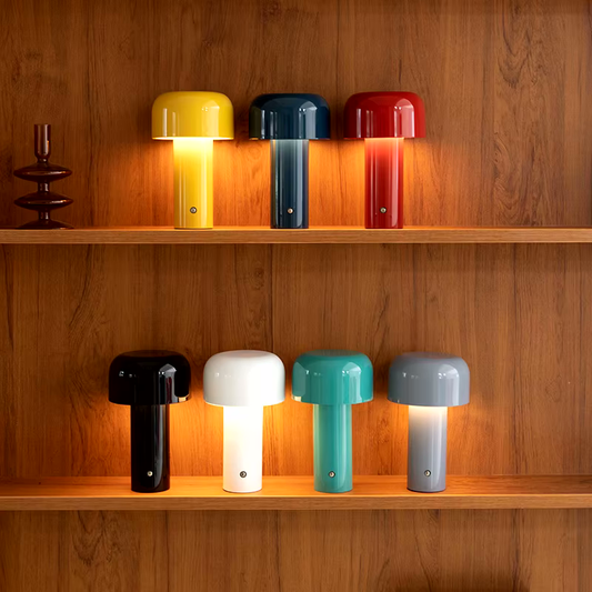 Rechargeable Table Lamp | Modern Mushroom Design with Dimmable Function 1