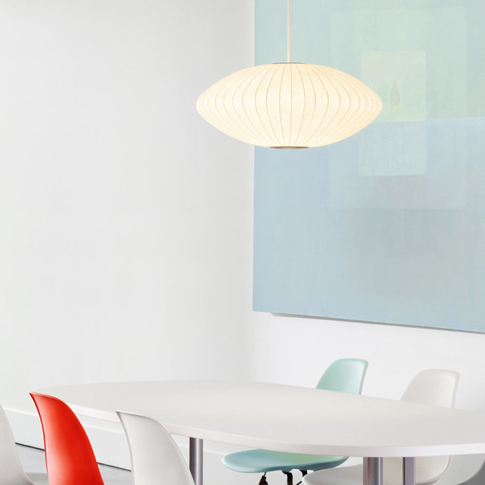 Japandi Pendant Light | Elegant Oval Design for Warm Ambiance 3