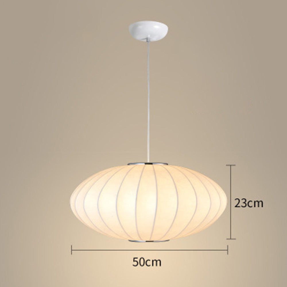 Japandi Pendant Light | Elegant Oval Design for Warm Ambiance 7