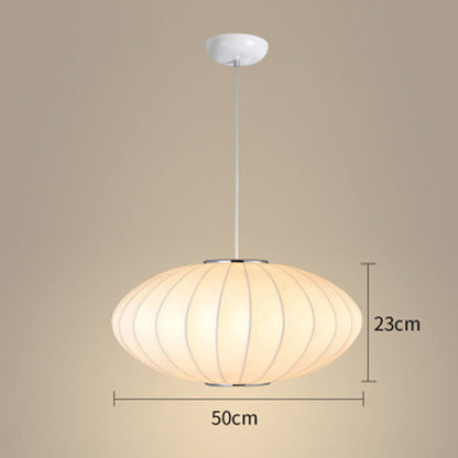 Japandi Pendant Light | Elegant Oval Design for Warm Ambiance 7