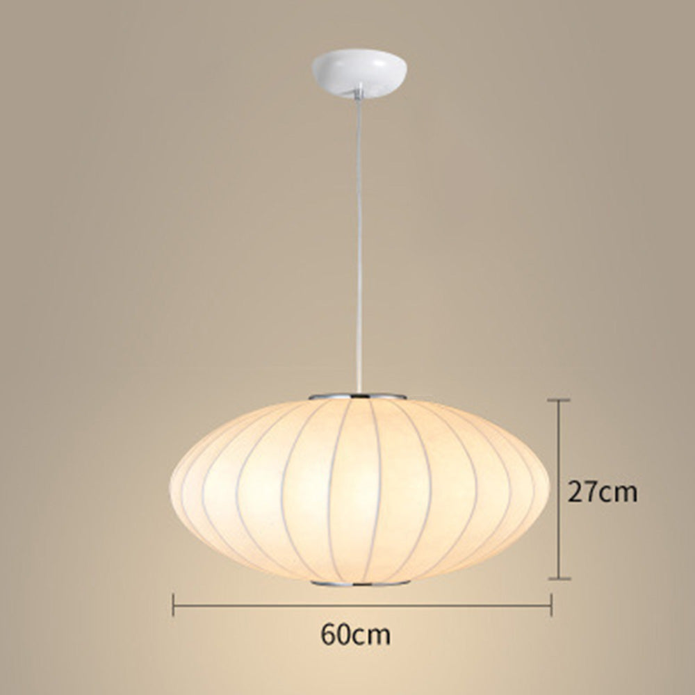 Japandi Pendant Light | Elegant Oval Design for Warm Ambiance 8