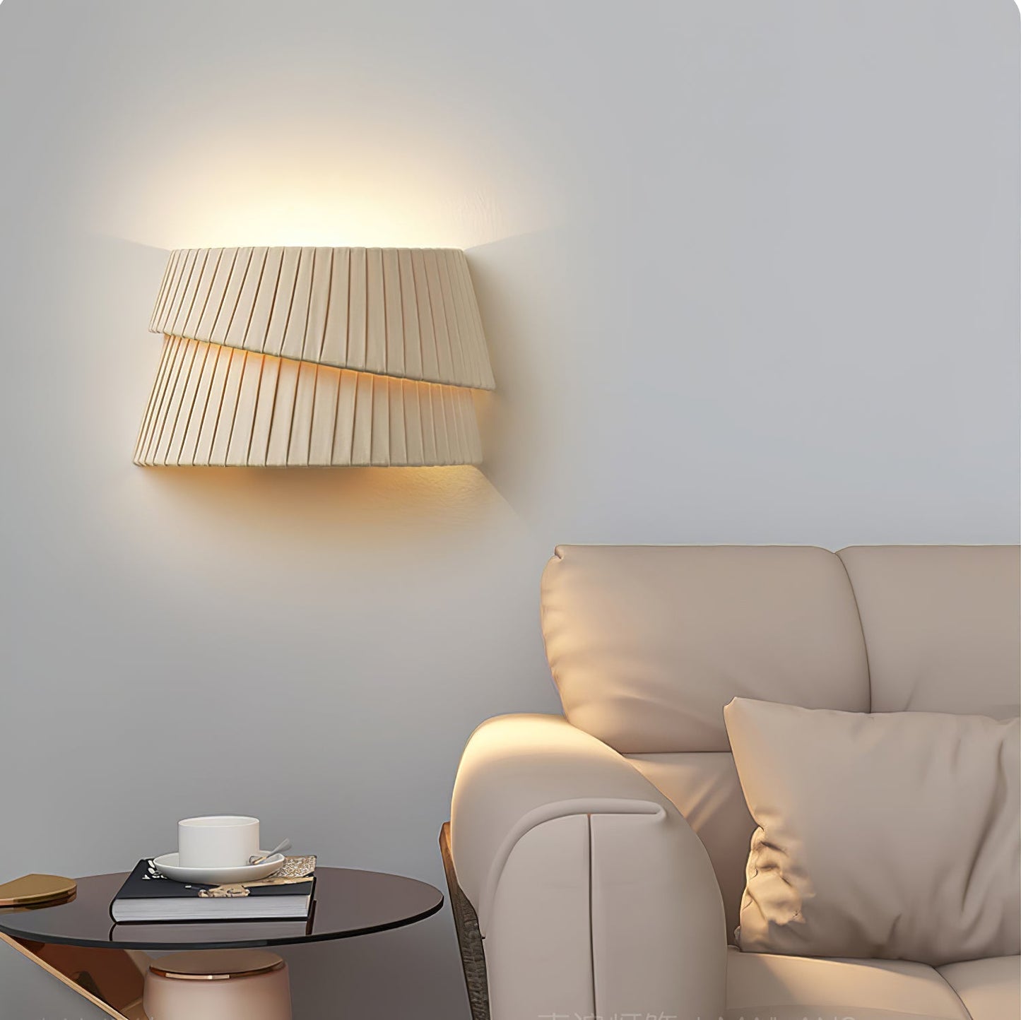 Japandi Wall Sconce | Elegant Design with Rotating Shade for Soft Warm Light 6