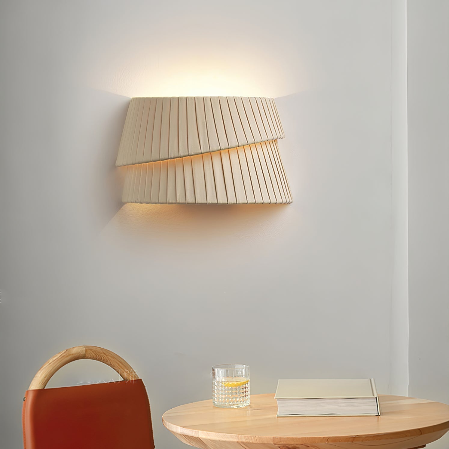Japandi Wall Sconce | Elegant Design with Rotating Shade for Soft Warm Light 7