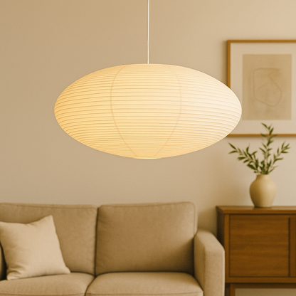 Japanese Paper Pendant Lamp | Minimalist Wabi-Sabi Design 1