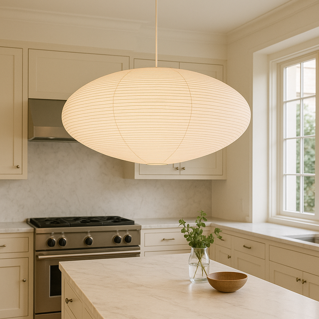 Japanese Paper Pendant Lamp | Minimalist Wabi-Sabi Design 3