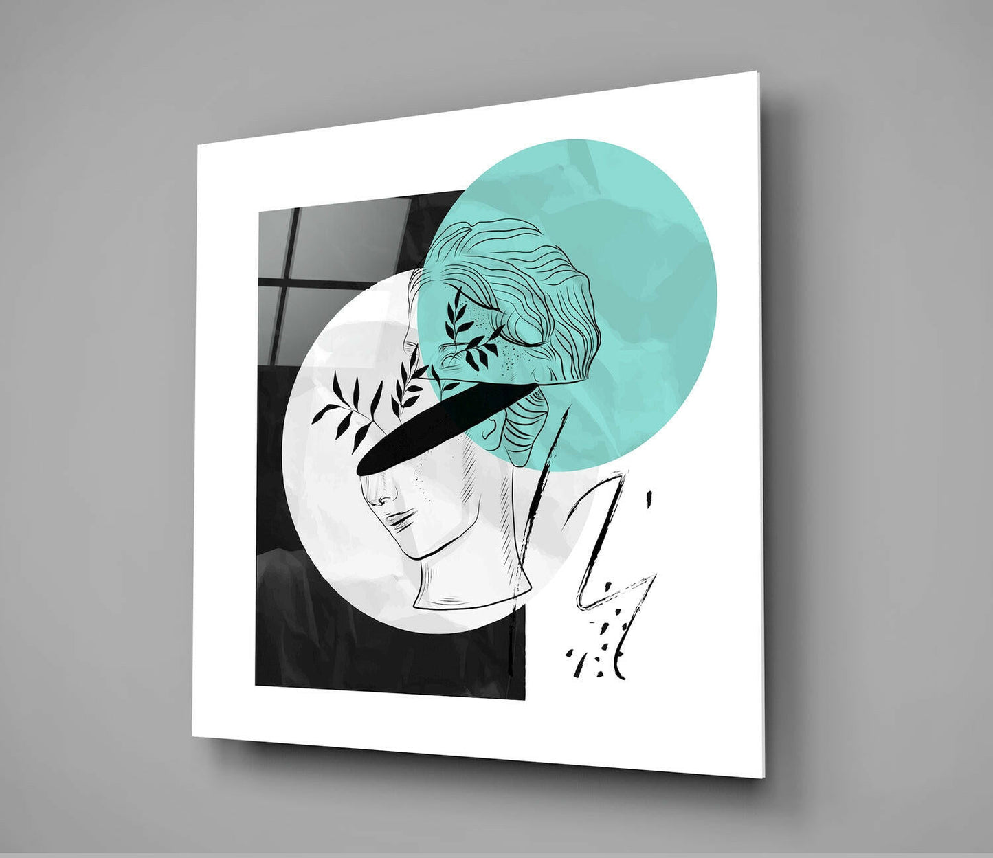 Flower Thoughts Glass Wall Art