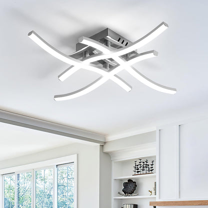 LED Ceiling Light | Modern Aluminum Flush Mount Fixture 0