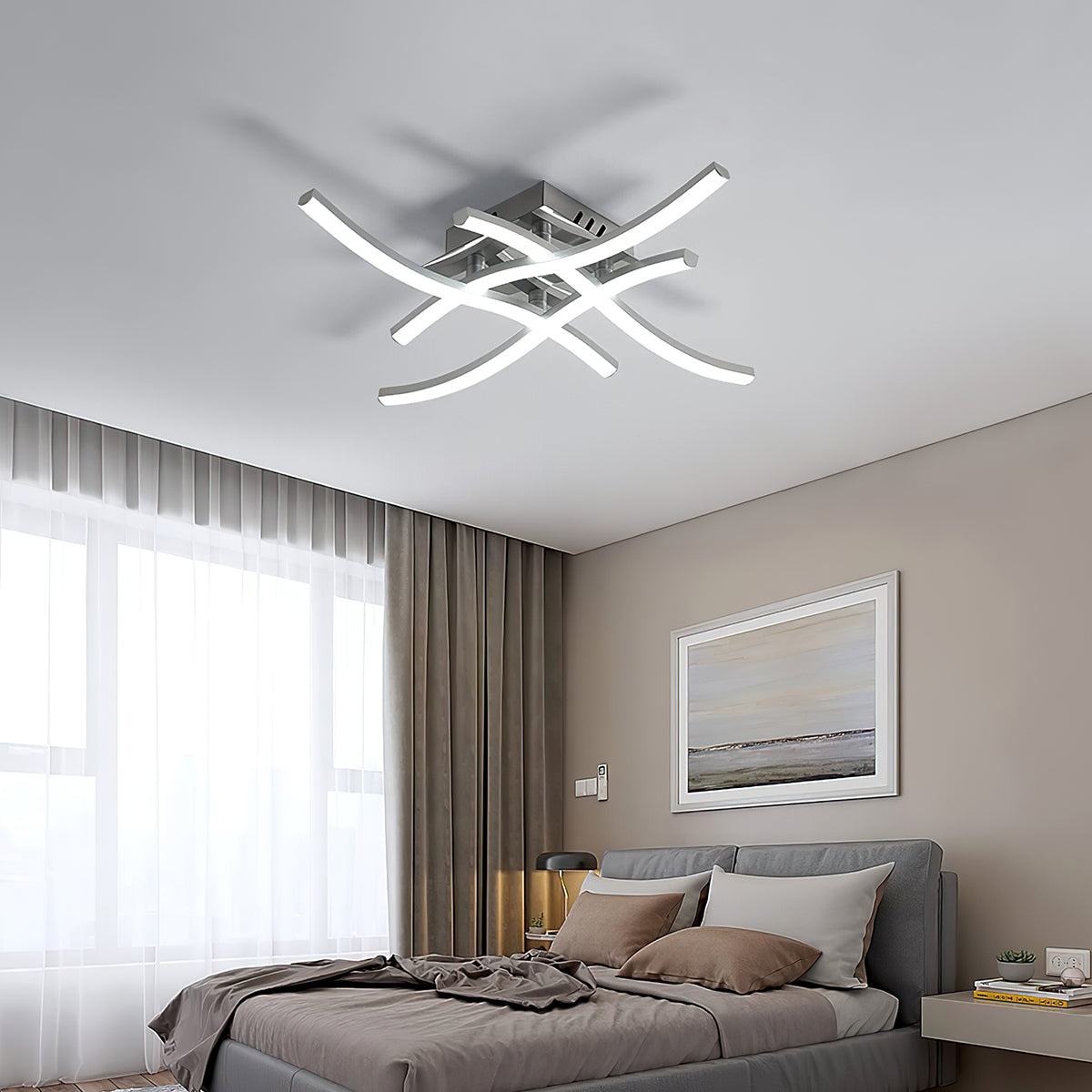 LED Ceiling Light | Modern Aluminum Flush Mount Fixture 1