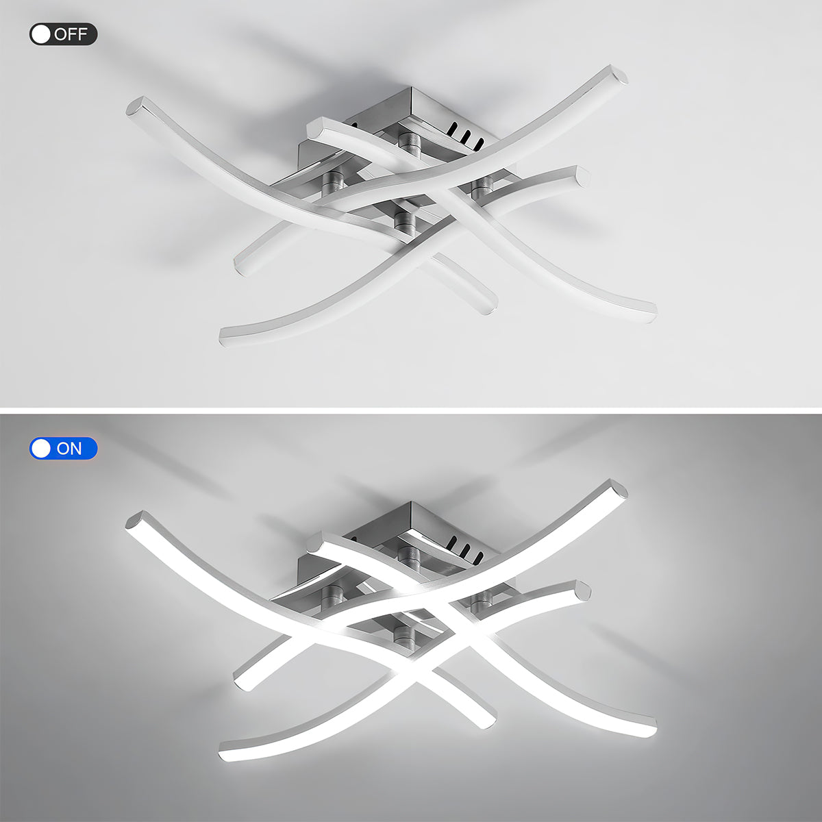 LED Ceiling Light | Modern Aluminum Flush Mount Fixture 3