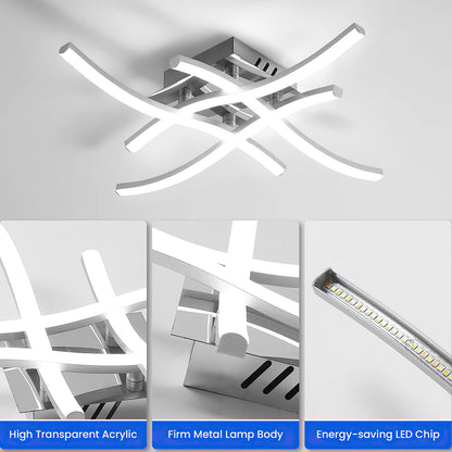 LED Ceiling Light | Modern Aluminum Flush Mount Fixture 4