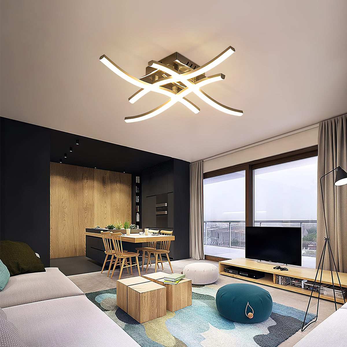 LED Ceiling Light | Modern Aluminum Flush Mount Fixture 6