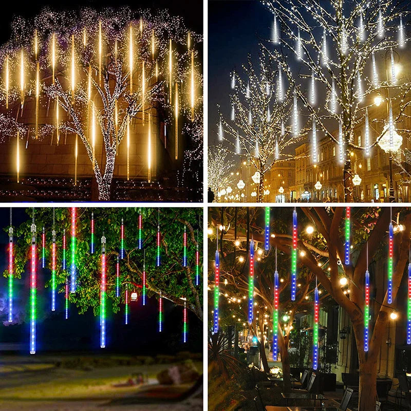 LED Water Drop Lights | Enchanting Outdoor Meteor Shower Effect 5