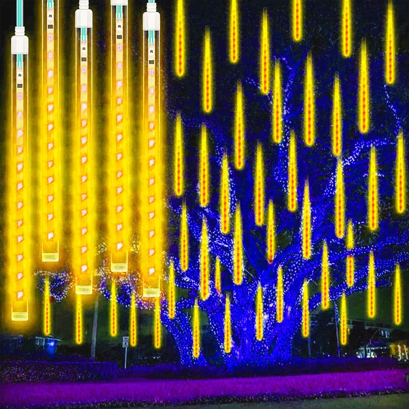 LED Water Drop Lights | Enchanting Outdoor Meteor Shower Effect 6