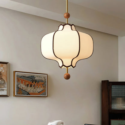 Lantern Pendant Light | Elegant Fabric Design for Warm Ambiance 3