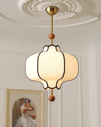 Lantern Pendant Light | Elegant Fabric Design for Warm Ambiance 4
