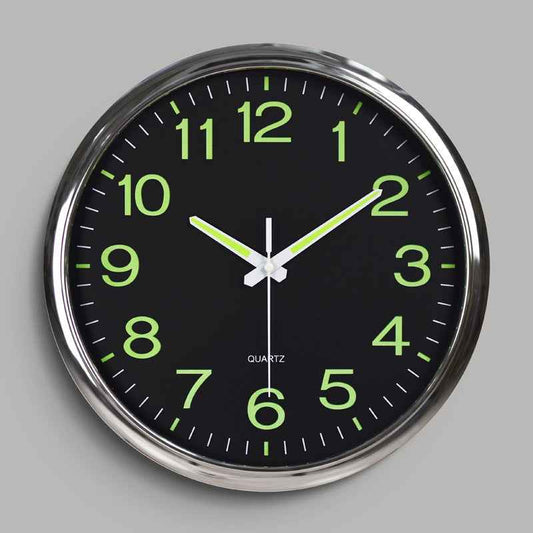 Large Modern Backlit Wall Clock | Silent Quartz with Elegant Design 0