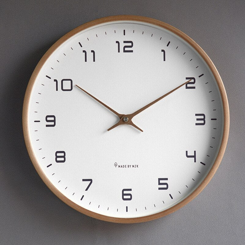 Large Modern Wall Clock | Minimalist Wooden Design for Home Decor 0