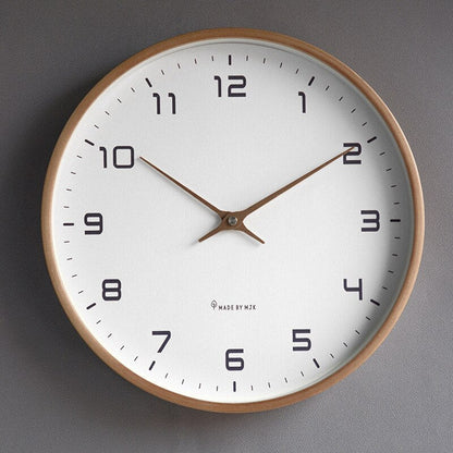 Large Modern Wall Clock | Minimalist Wooden Design for Home Decor 0