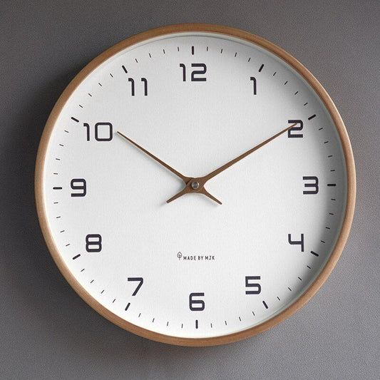 Large Modern Wall Clock | Minimalist Wooden Design for Home Decor 0
