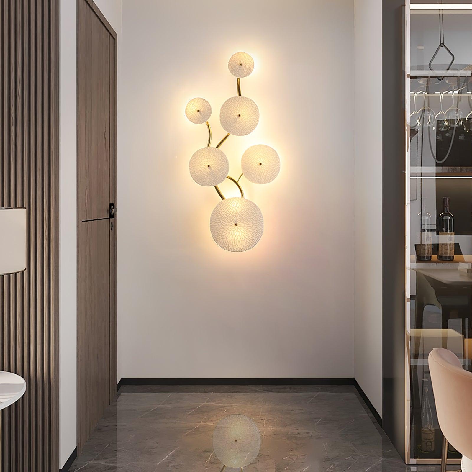 Lotus Petal Wall Sconce | Nature-Inspired Ceramic Design with Warm LED Light 3