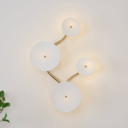Lotus Petal Wall Sconce | Nature-Inspired Ceramic Design with Warm LED Light 4
