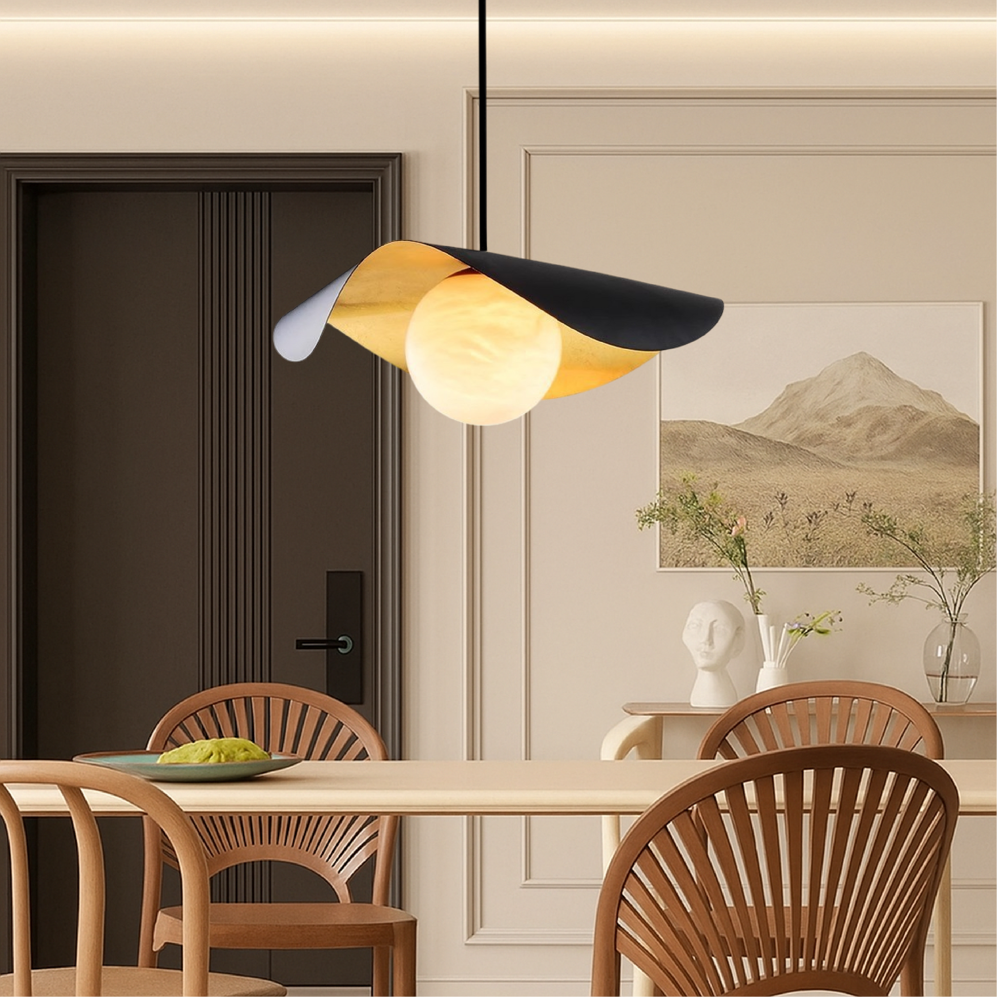 Marble Ball Pendant Light | Elegant Kitchen Pendant Lighting for Modern Spaces 1