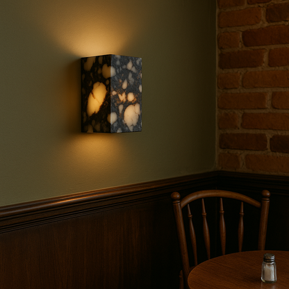 Marble Wall Lamp | Contemporary Cube Design for Elegant Interiors 6