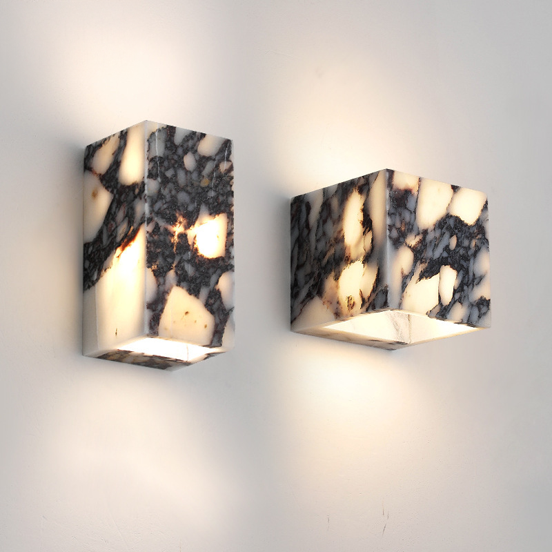 Marble Wall Lamp | Contemporary Cube Design for Elegant Interiors 7