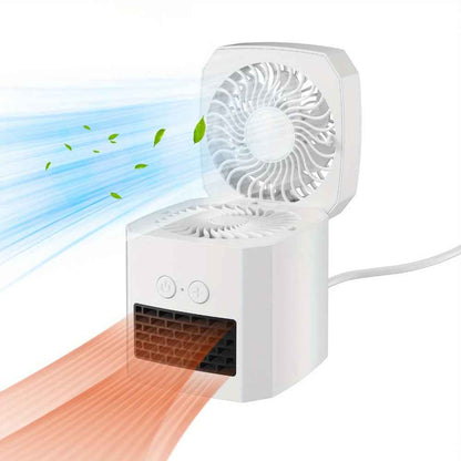 Mini Electric Heater | Portable Space Heater & Cooling Fan for All-Season Comfort 1