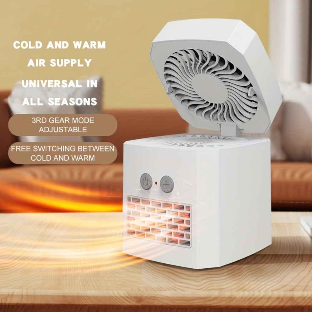 Mini Electric Heater | Portable Space Heater & Cooling Fan for All-Season Comfort 2
