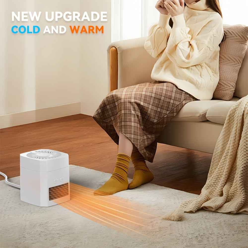 Mini Electric Heater | Portable Space Heater & Cooling Fan for All-Season Comfort 4