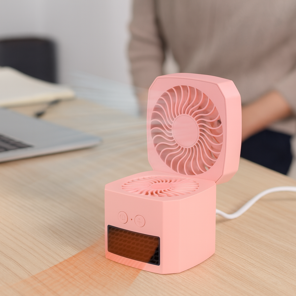 Mini Electric Heater | Portable Space Heater & Cooling Fan for All-Season Comfort 8