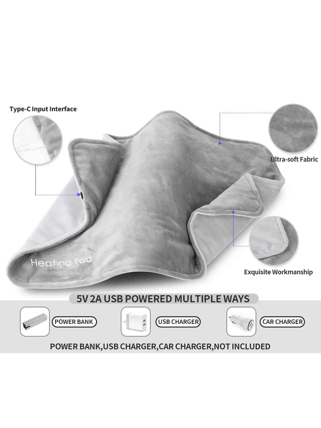Mini Heated Blanket | Portable Comfort with Efficient Heating 1
