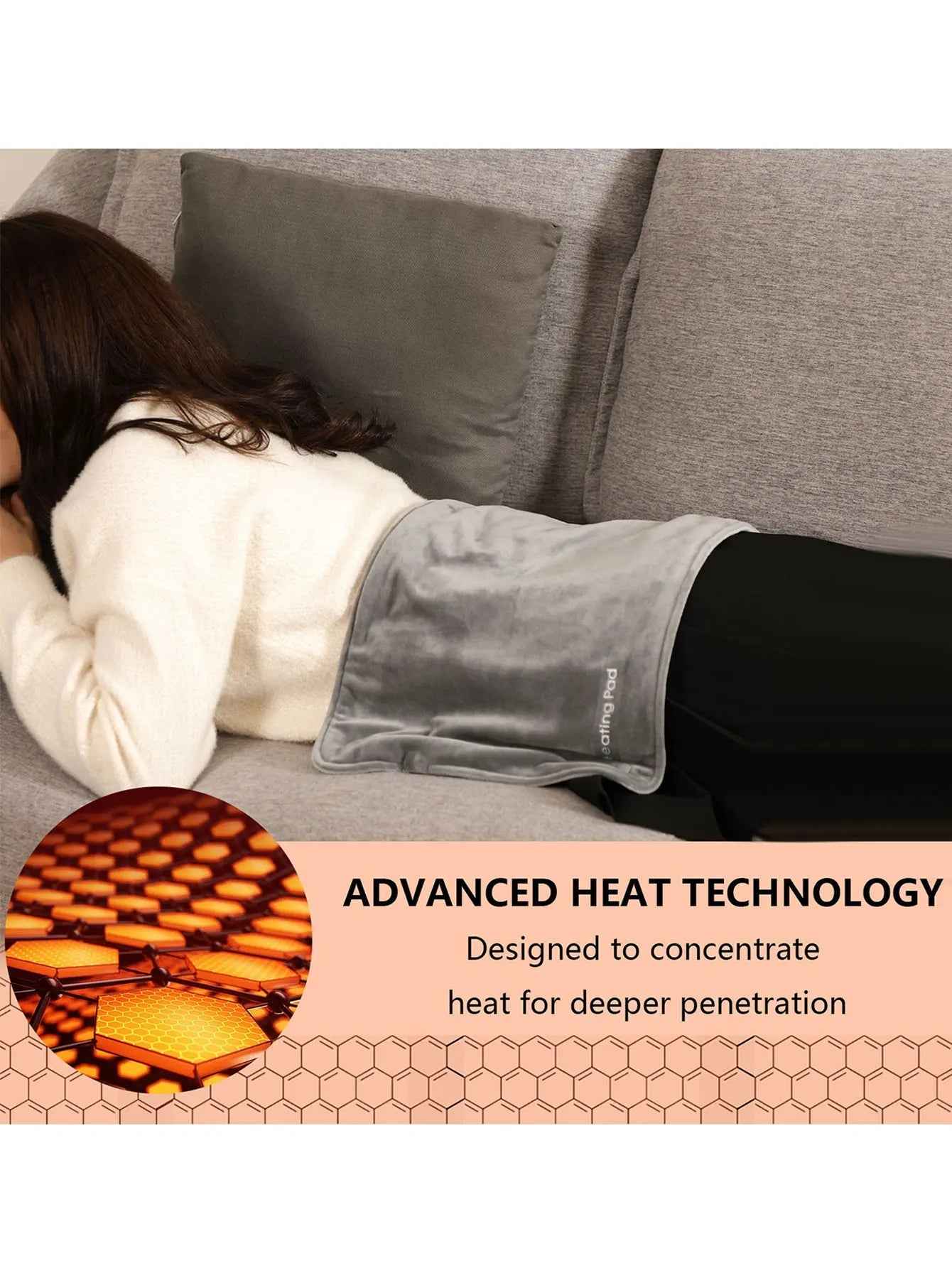 Mini Heated Blanket | Portable Comfort with Efficient Heating 4